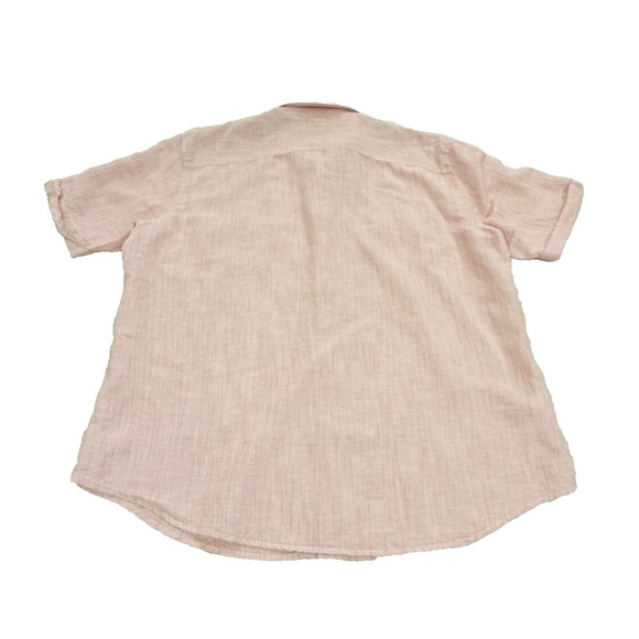 Cubavera Men's Slim Fit Linen‎ Blend Short Sleeve Button Down Shirt; Size XL - Picture 5 of 6